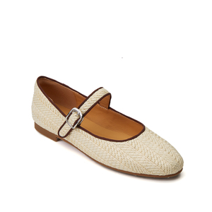WETKISS Chengdu Women Shoes Factory OEM <strong>Boho</strong> Style Espadrilles Straw <strong>Flat</strong> Shoes Round Toe Ballet <strong>Flats</strong> Women Mary Jane <strong>Flats</strong> - Product Image 2