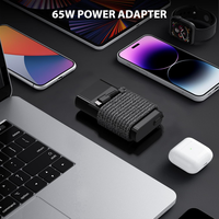 Chargeur USB C pour ordinateur portable 65W 20V 3.25A pour HP EliteBook x360 G9 G10 ProBook Envy x360 Spectre Elite X2 Type C Adaptateur d'alimentation