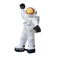 Dessin animé Spaceman événement scène décor publicité accessoires géant gonflable astronaute Air coup espace homme avec lumière LED