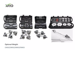 Equipo de Gimnasio Compra Online Pesas Cromadas con Maletín de 50 kg Juego de Mancuernas - Product Image 5