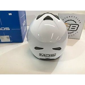 Casco Integrale MDS Bianco Taglia L, Attrezzatura di Sicurezza per Moto da Corsa - Product Image 3
