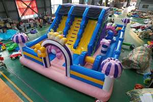 <span class=keywords><strong>Location</strong></span> de châteaux gonflables Dongyuan, château gonflable Moonwalk, toboggan aquatique, château gonflable en PVC, taille personnalisée, châteaux pour enfants, châteaux touristiques - Product Image 3