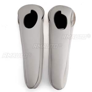 2 Fundas de Cuero Sintético para Reposabrazos de Asiento Delantero para Toyota Sienna 2011 2012 2013 2014 2015 2016 2017 2018 Negro Gris - Product Image 3