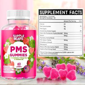 NON ogm equilibrio ormonale PMS Gummies pms gommoso vitamina B6 dolore mestruale delle donne PMS gommoso - Product Image 3