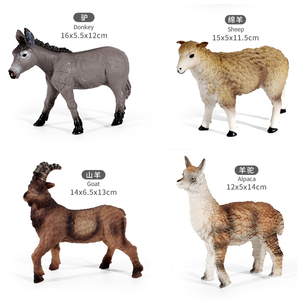 UCOK Set di Giocattoli in Vinile di Alta Qualità, <span class=keywords><strong>Animali</strong></span> della Fattoria Morbidi Imbottiti da 7 Pollici per Giochi di Ruolo per Bambini - Product Image 4