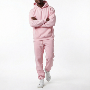 Sudadera con Capucha y Pantalones de Alta Calidad para Hombre, Personalizados con Logotipo Propio, Bordados, Ecológicos, Transpirables, de Material de Felpa de Poliéster/Algodón - Product Image 1