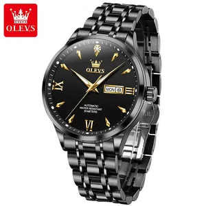 OLEVS 9956 Simple and Elegant Fashion Office Professional Glow Waterproof Men's Mechanical watch Factory Price Ultra Low