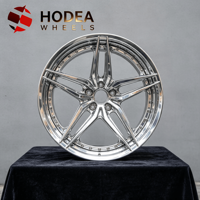 Rines Forjados de 2 Piezas de 18/19/20/21/22 Pulgadas, Cóncavos y Pulidos, para Mustang, Camaro, Challenger, Tesla Model 3/Y, Tamaño PCD ET Personalizado