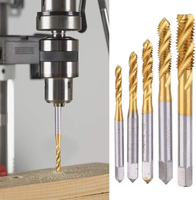 Tarauds à chanfreiner et à fileter en acier rapide HSS à cannelures spirales M2 M2.5 M3 M4 M5 M6 M8 M10 M12