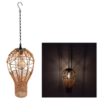 Pendentif en rotin de forme ovale allumant les lampes suspendues de décor à la maison en plastique pour le bureau à domicile