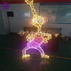 Programmable LED Animated Elf Nutcracker Motif Light Commercial Christmas  - Product Image 2