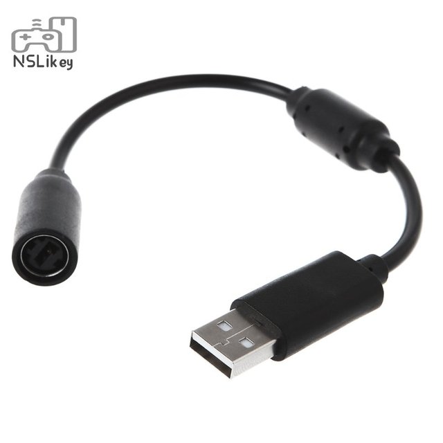 WEIAI USB Breakaway Cable Adapter Cord Replacement for Xbox 360 Wired Controller Breakaway Cable Adapter