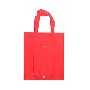 Shopper pliable pliable PP non tissé réutilisable Eco recyclage épicerie <span class=keywords><strong>TNT</strong></span> sac à provisions non tissé sacs fourre-tout non tissés avec logos - Product Image 4