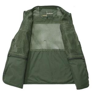 <span class=keywords><strong>Gilet</strong></span> <span class=keywords><strong>de</strong></span> pêche d'été multi-poches couleur kaki - Product Image 3
