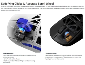 MCHOSE AX5 Series Optical <b>Wireless</b> Gaming <b>Mouse</b> with Three Connectivity Modes Rechargeable Ergonomic Design 6 Buttons in Stock - Product Image 5