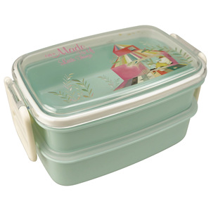 Japanese <b>Floral</b> Print Lunch <b>Box</b> Cylinder Microwave Safe For Children - Product Image 2