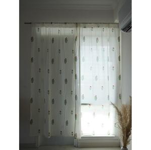 Cortinas Elegantes de Estilo Pastoral, 100% Algodón, Ecológicas, Personalizables, Cortinas Opacas para Ventanas, Privacidad y Comodidad - Product Image 1