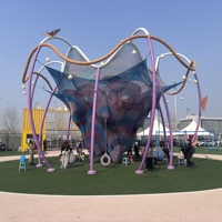 Aire de jeux en filet de crochet, équipement de jeux extérieur en corde pour parcs pour enfants, zones de jeux commerciales et sites touristiques
