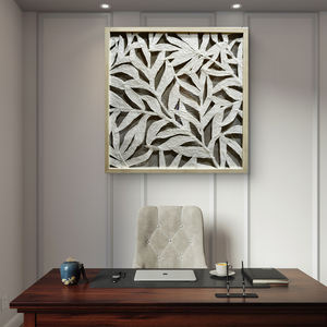 กรอบรูปสี่เหลี่ยมเชือกป่านตกแต่งบ้านสไตล์โมเดิร์นยอดนิยม พร้อมกระจกและเคสหนังรักษ์โลก สำหรับตกแต่งผนัง - Product Image 4