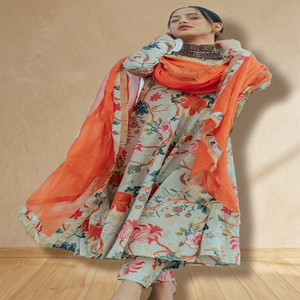 Designer Anarkali Suits Indian <b>Dress</b> Traditional Style Sweet Modal Party Wear for Girls - Product Image 3