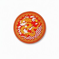 Sous-verre 3D personnalisé en PVC souple motif Dragon Chinois, motif traditionnel rouge et or en relief, tapis de boisson en caoutchouc, décoration pour bar à thé, vente en gros