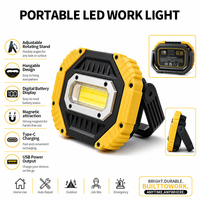 Lampe magnétique puissante pour l'extérieur, multifonctionnelle, innovante, portable, rechargeable, lampe de travail LED, lampe d'urgence