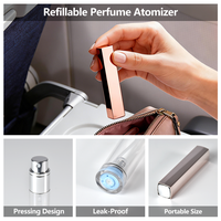 Atomiseur de Voyage de Luxe Compact pour Parfum et Cologne, Rechargeable, 5ml – Flacon Vaporisateur de Voyage