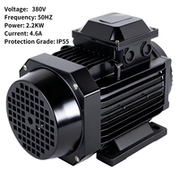 Moteur électrique industriel de ventilation d'échappement HVAC Jiangxin Manufacturer 380V triphasé EC 2,2KW 50Hz Protection IP55