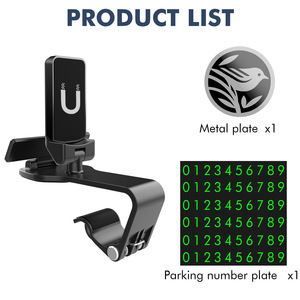 Car Phone Holder Magnetic Dashboard Mount Black Universal For Navigation Use - Product Image 2