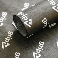 Rouleau de papier de soie noir 17 g/m² personnalisé avec logo, recyclable, écologique, imperméable, fait main, jetable, résistant à la graisse pour emballage cadeau