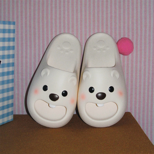 Xixitiao รองเท้าแตะบีเวอร์การ์ตูนน่ารัก, รองเท้าแตะ EVA กันลื่นในฤดูร้อนรองเท้าบ้านกลางแจ้งสำหรับผู้หญิงนุ่มชายหาด<span class=keywords><strong>โรงแรม</strong></span>และขนเฟอร์สไตล์ - Product Image 2