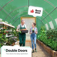 Serre de jardin moderne en métal écologique, durable, tunnel pour plantes d'extérieur, serre pour la croissance des plantes