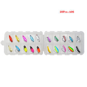 Kit de leurres métalliques colorés, 20 pièces, <span class=keywords><strong>meilleur</strong></span> appât de pêche, truite, leurres de pêche faciles à attraper, vrai poisson, ensemble de cuillères à filer - Product Image 5