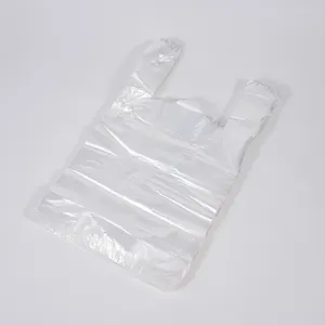 Термогерметичная эко-упаковка для покупок, пластиковая сумка для футболок с логотипом «Спасибо» для супермаркета