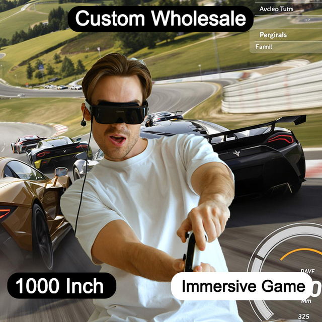 Head-Mounted 3D Virtual Reality Vr Glasses Mobile Phone for Movie and Gaming Helmet Smart Digital Glasses