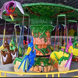 Divertente Giostre per Bambini: <span class=keywords><strong>Dinosauri</strong></span> <span class=keywords><strong>con</strong></span> Testa Oscillante e Sedili Colorati per Parchi Divertimento e Luna Park - Product Image 2