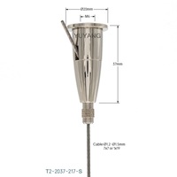 Clip de fixation pour câble en cuivre et laiton le plus populaire pour kit de suspension d'éclairage LED - Qualité aéronautique certifiée CE