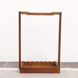ที่ใส่แปรงเขียนพู่กันไม้เนื้อแข็งทรงสี่เหลี่ยมสำหรับจัดเก็บอุปกรณ์เขียนพู่กัน - Product Image 5