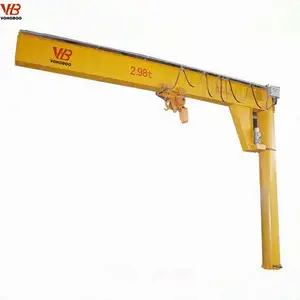 Vohoboo 5 tấn 10ton sử dụng công nghiệp cột điện JIB Crane giá bản vẽ thiết kế với derricking jibs