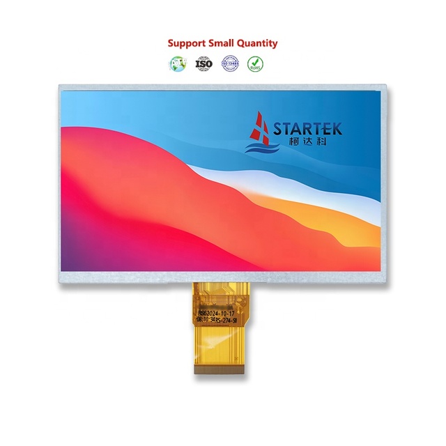 500 Nits High Brightness 1024x600 24 BIT RGB 50 Pin 7.0 Inch Lcd Display