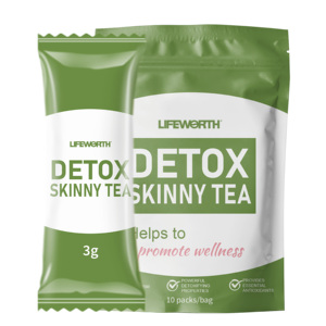 Lifworth Detox Private Label Kruiden Groene Thee Fitness Kruiden Thee Reinigen Met Vitaminen Doos Verpakking - Product Image 4