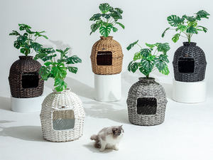 حاوية JY أثاث مخفي مع نباتات صناعية منسوجة يدويًا rantan <span class=keywords><strong>Cat</strong></span> - Product Image 6