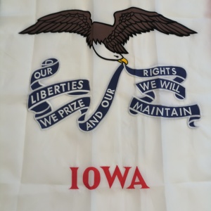 Hot Sale Iowa Embroidered 3X5FT Pennant Durable 210D Oxford Cloth U.S. 50 State <b>Flags</b> Strong and Resistant - Product Image 2