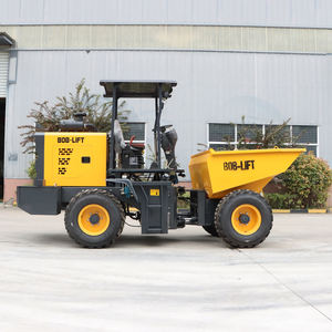 Mini Wheel <span class=keywords><strong>Loader</strong></span> Hidrolik 3ton 4ton 4X4 Mini Dumper untuk Truk Pengangkut dengan Bak Depan yang Dapat Dimiringkan - Product Image 3