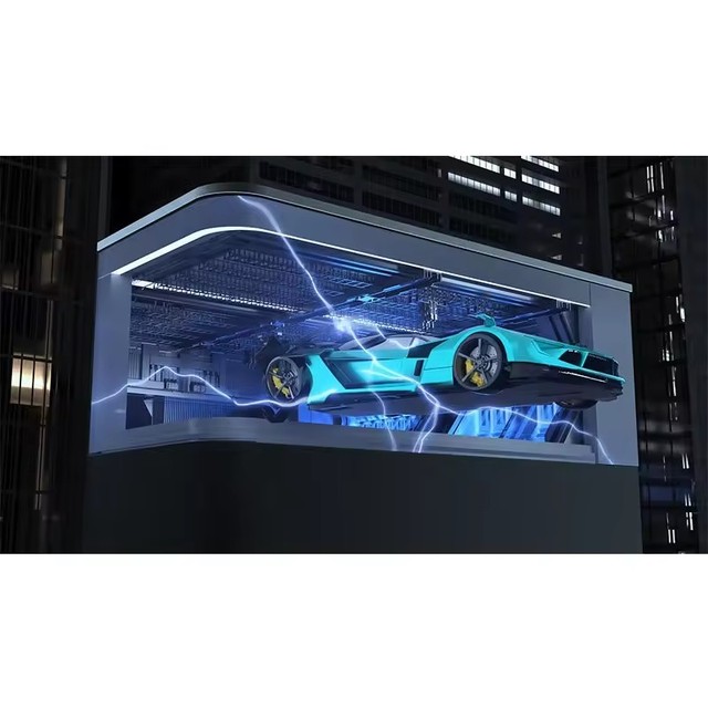 P6.67 High Refresh Full Color 3D Billboard Advertising LED Screen Outdoor Naked Eye Display Elevator Education Welcome Display