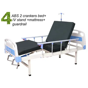 2024 New Style CE ISO 1 Crank Manual Medical Hospital Bed