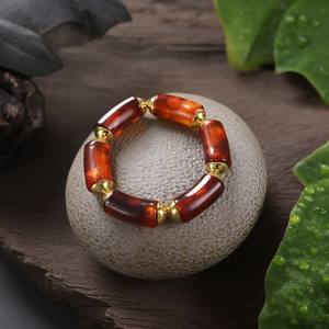 Fashion <b>Beaded</b> <b>Bracelet</b> 316L Stainless Steel PVD <b>Gold</b> Plating Sustainable Resistant - Product Image 3