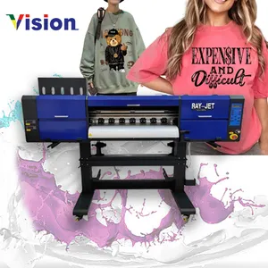 Perto de mim 60cm 4 cabeça I3200/1600 DTF Printer Heat Press Transfer T-Shirt roupas DTF máquina de impressão com Shaker e secador