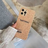 Mode antichoc de cas de téléphone en bois pour IPhone