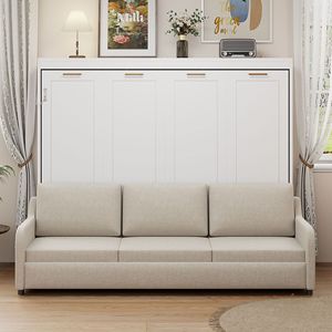 <b>Sofa</b> <b>Bed</b> With <b>Storage</b> White Framework Structure Bedroom Furniture For Children Adults Elderly - Product Image 3
